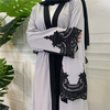 2022 Fashion Embroidered Robe Turkish Casual Cardigan Islamic Long Cardigan Dress