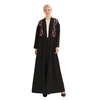 2022 Simple Design Modest Fashion Islamic Dubai Maxi Dresses Muslim Open Abaya