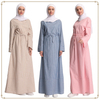 Chic 2022 Modest Fashion Islamic Dubai Maxi Dresses Muslim Open Abaya