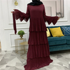 Amazon AliExpress Hot Sale New Fashion And Elegant Round Neck Cake Skirt Long Dress