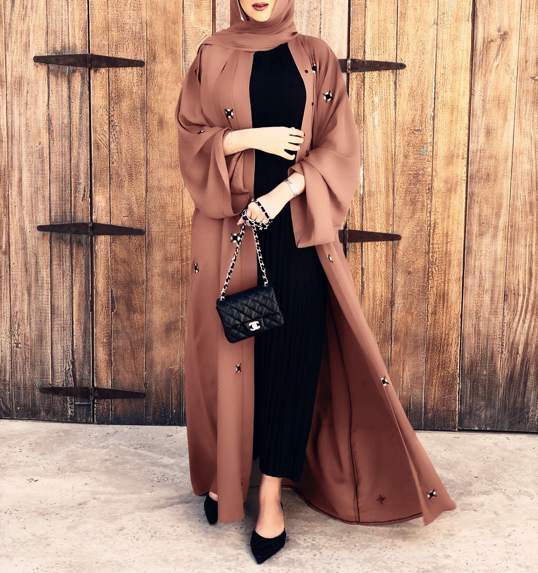 Fashion Lady Islamic Dubai Arabic Modest Cheap Modern Arabic Style Muslim Maxi Dresses Abaya