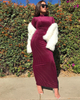 Modern Style Velvet Modest Fashion Cheap Maxi Dresses
