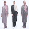Malaysia Muslim Plus Size Solid Color Two-piece Jacket + Pants Summer Women's Clothing Spot