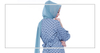 Muslim Robe Lantern Sleeve INS Polka Dot Casual Women' Dress