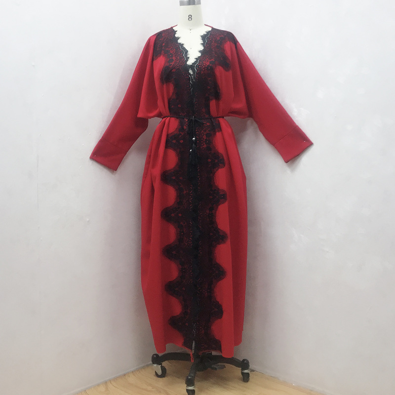  Open Abaya Morocco Thobe Turkish Bat Sleeve Burka Dubai Muslim Islamic Clothing 2022 Kimono Kaftan Jalabiya Caftan Arab Modest Prayer Women Maxi Dress Open Abaya