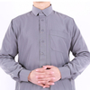 Arabic Men's High End Muslim Islamic Wholesale Casual Robe Stand Collar Thobe
