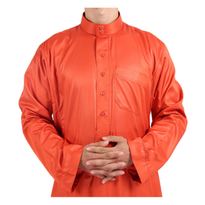 New Arabic Casual Men's Wholesale Design 2022 Loose Muslim Islamic Robe Thobe