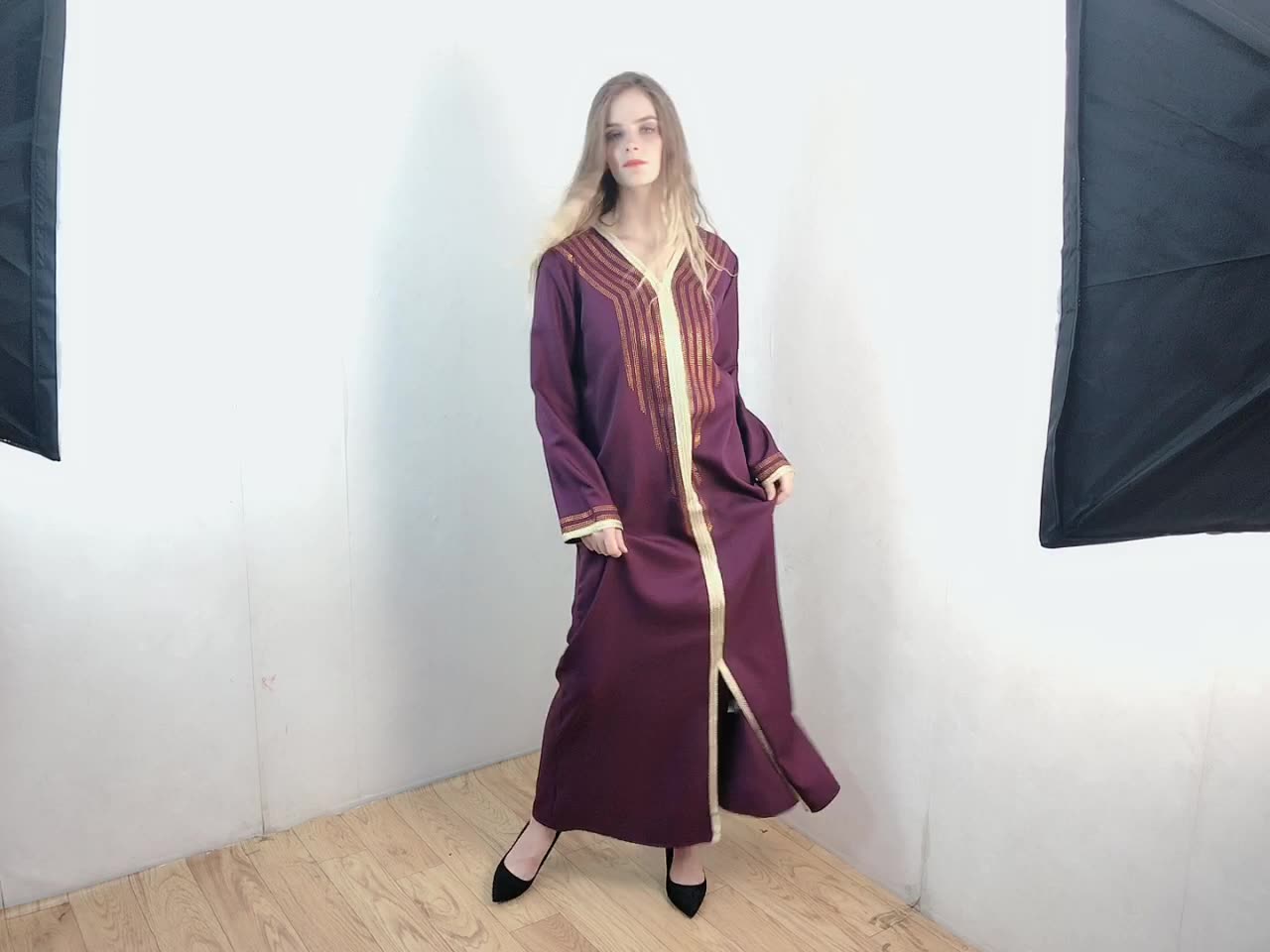  Islamic Clothing Muslim Arab Thobe Burka Abaya Caftan Jilbab Kaftan Dubai Bat Sleeve Modest Turkish Jalabiya Kimono 2022 Prayer Women Maxi Dress Open Abaya