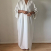  Bat Sleeve Morocco Turkish Kimono Dubai 2022 Muslim Modest Kaftan Caftan Thobe Burka Arab Abaya Islamic Clothing Jalabiya Prayer Women Maxi Dress Open Abaya