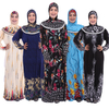 Women Printed Middle East Muslim Design New Islamic Wholesale Casual Robe