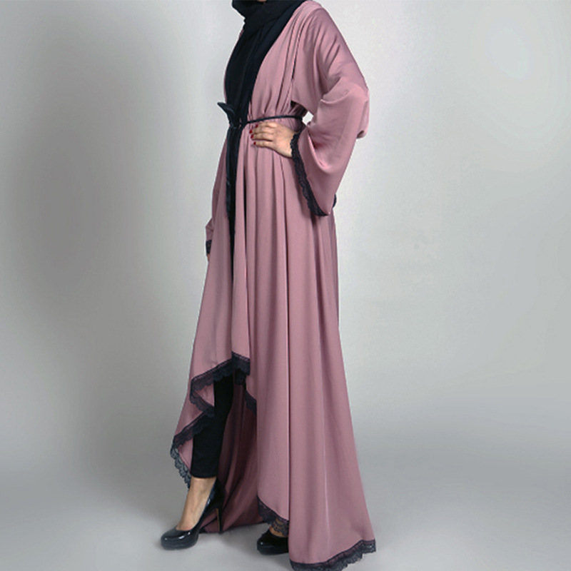  Open Abaya 2022 Bat Sleeve Arab Dubai Kaftan Muslim Burka Caftan Morocco Thobe Kimono Turkish Modest Islamic Clothing Jalabiya Prayer Women Maxi Dress Open Abaya