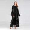 AliExpress Amazon Hot Sale New Sequined Robe Chiffon Trumpet Sleeve Muslim Cardigan