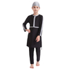  sportswear muslim modest islamic clothing fashion kids fabric 3 pieces swimwear full cover girl 2021 swimwear swimsuit burkini