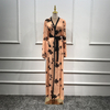 Amazon Wholesale Casual Modest New Muslim Ladies Plus Size Maxi Dresses Designer Islamic Abaya