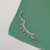 INS Chiffon Rhinestone Long Scarf Ladies Pure Color Crown Scarf in Stock T506