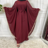 European And American Muslim Trend Lace Stitching Loose Lace Long-sleeved Robe Women