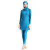 Muslim Three-piece Swimsuit Conservative Swimsuit Headscarf Cloak Beach Casual Clothing Printed Plus Size Swimsuit