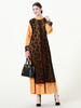 New Style Dresses Women's Fashion Fake Two Pieces of Lace Temperament Women's Clothing Arabian Women's Dress