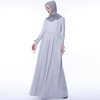 Ramadan NEW Women's Cross-border Turkish Simple Casual Dress Chiffon Bow Sleeve Gauze Skirt Spot