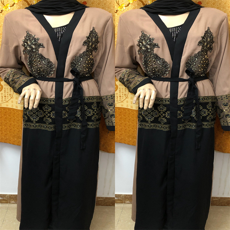  Islamic Clothing Dubai Kaftan Burka Caftan Thobe 2022 Turkish Jilbab Muslim Jalabiya Prayer Women Maxi Dress Abaya