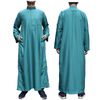 Middle East Wholesale New Arabic Men's Robe Stand Collar Muslim Islamic Thobe