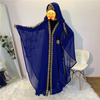 Muslim Cross-border Sources of New Fashion And Elegant Loose Muslim Robe Bat Sleeve Plus Size Women's Dress