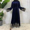 2022 Muslim Robe Bat Sleeve Plus Size Women's Dress Cross-border Source Fashion Printing Elegant Loose