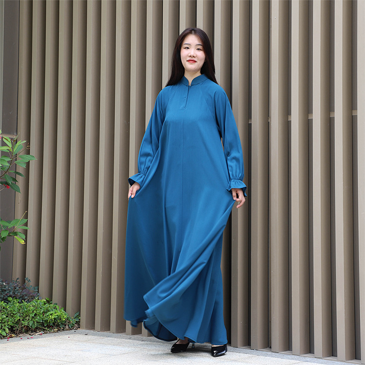  Jalabiya Dubai Muslim 2022 Dubai Jalabiya Kaftan Thobe Islamic Clothing Burka Jilbab Caftan Turkish Prayer Women Maxi Dress Abaya