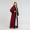 Foreign Trade Women's Clothing New Style Stripe Design Long-sleeved Simple And Simple Muslim Abaya