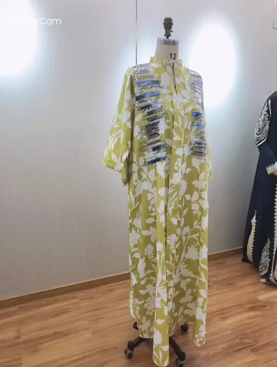  Fashion Muslim Dress Dresses Fabric Kaftan Islamic Clothing Shop Muslimah Collection Borka Modest Baju Embroidery Women Kurta Abaya