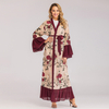 European And American Fashion Muslim Cardigan Hot Style Middle East Embroidery Stitching Abaya