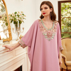 New Dubai Casual Maxi Dresses Modest Muslim Women Embroidery Islamic Clothing Abaya
