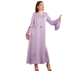Middle East Ramadan New Dubai Modest Muslim Women Casual Maxi Dresses Islamic Clothing Abaya