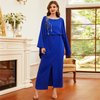 Autumn Long Sleeves Dubai Casual Maxi Dresses Modest Women Islamic Clothing Abaya