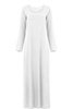 Solid Color Dubai Casual Maxi Dresses Modest Women Islamic Clothing Abaya