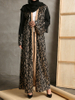 New Modest Fashion Fancy Kimono Muslim Dubai Maxi Dresses Elegant Arabic Islamic Abaya