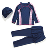  Modest Islamic Clothing Sportswear Muslim 3 Pieces Kids Fashion Full Cover 2021 Girl Swimwear Fabric Swimwear Swimsuit Burkini
