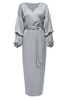 Girls New Modest Fashion Fancy Kimono Muslim Dubai Maxi Dresses Elegant Arabic Islamic Abaya