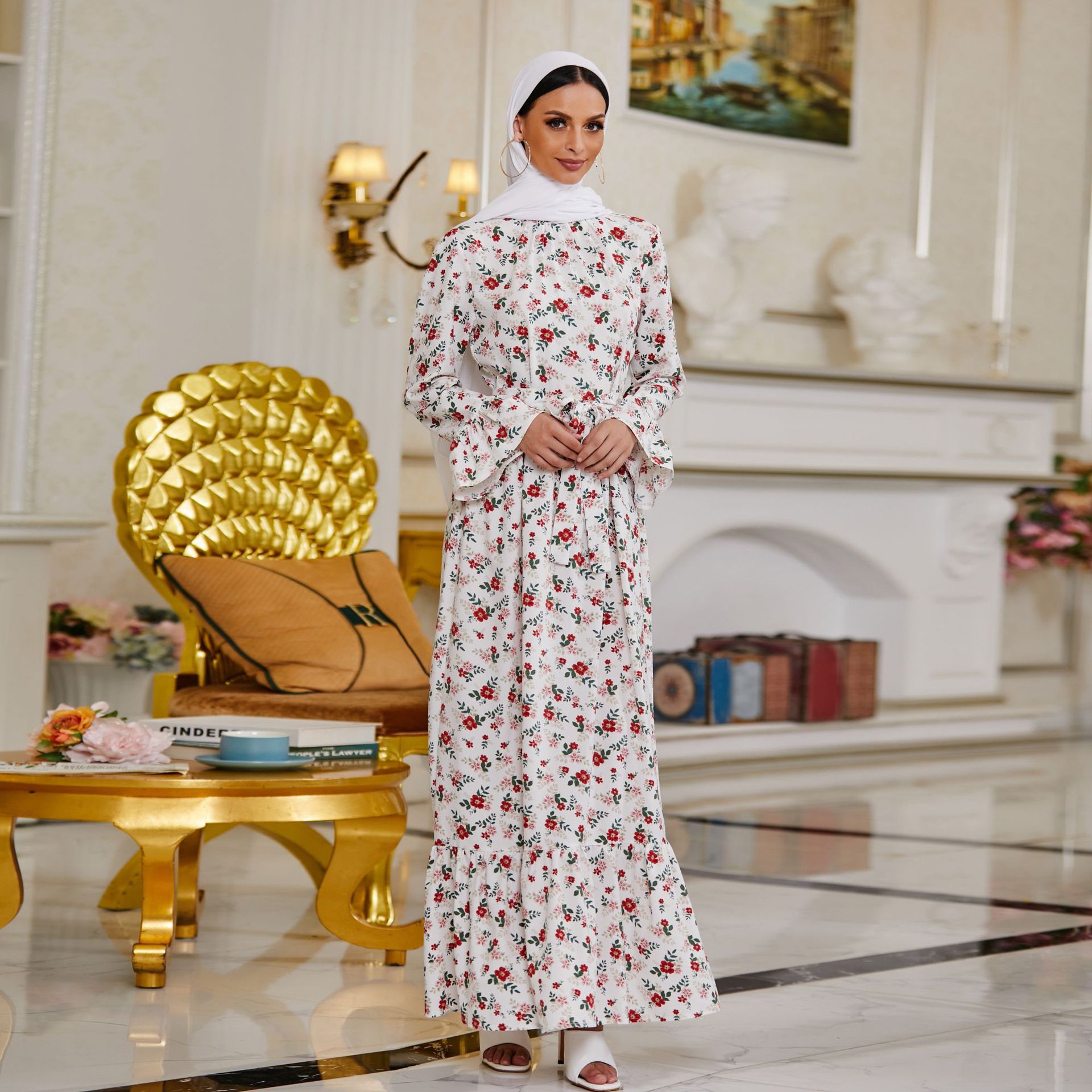 Ladies Long Arabic Islam New Modest Maxi Dresses Elegant Fashion Fancy Muslim Abaya