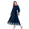 Amazon Hot Sale EBay Hot Sale Middle Eastern Muslim Embroidered Beaded Long-sleeved Dress Women