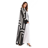 European And American Muslim Muslim Robe Striped Loose Lace Cardigan Women