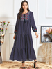  Dubai Women Borka Kebaya Maleisie Vetement Femme Islamic Clothing Turkish Embroidery Prayer Clothes Modest Vêtements Robe Femme Musulman Maxi Dress Open Abaya