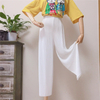  Burka Wide-Leg Fashion 2022 Lady Islamic Clothing Modest Internet Celebrities Kurti Women Prayer Modern Dubai Muslim Wide Leg Pants Trousers