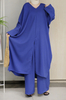  Dubai Top Suit 2022 Kurti Prayer Modest Pants Islamic Clothing Burka Thobe Solid Color Two Piece 2pieces Muslim Women Maxi Sets
