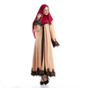 2022 Muslim New Style Muslim Retro Robe Women's Cardigan Robe Lace Loose Court Style
