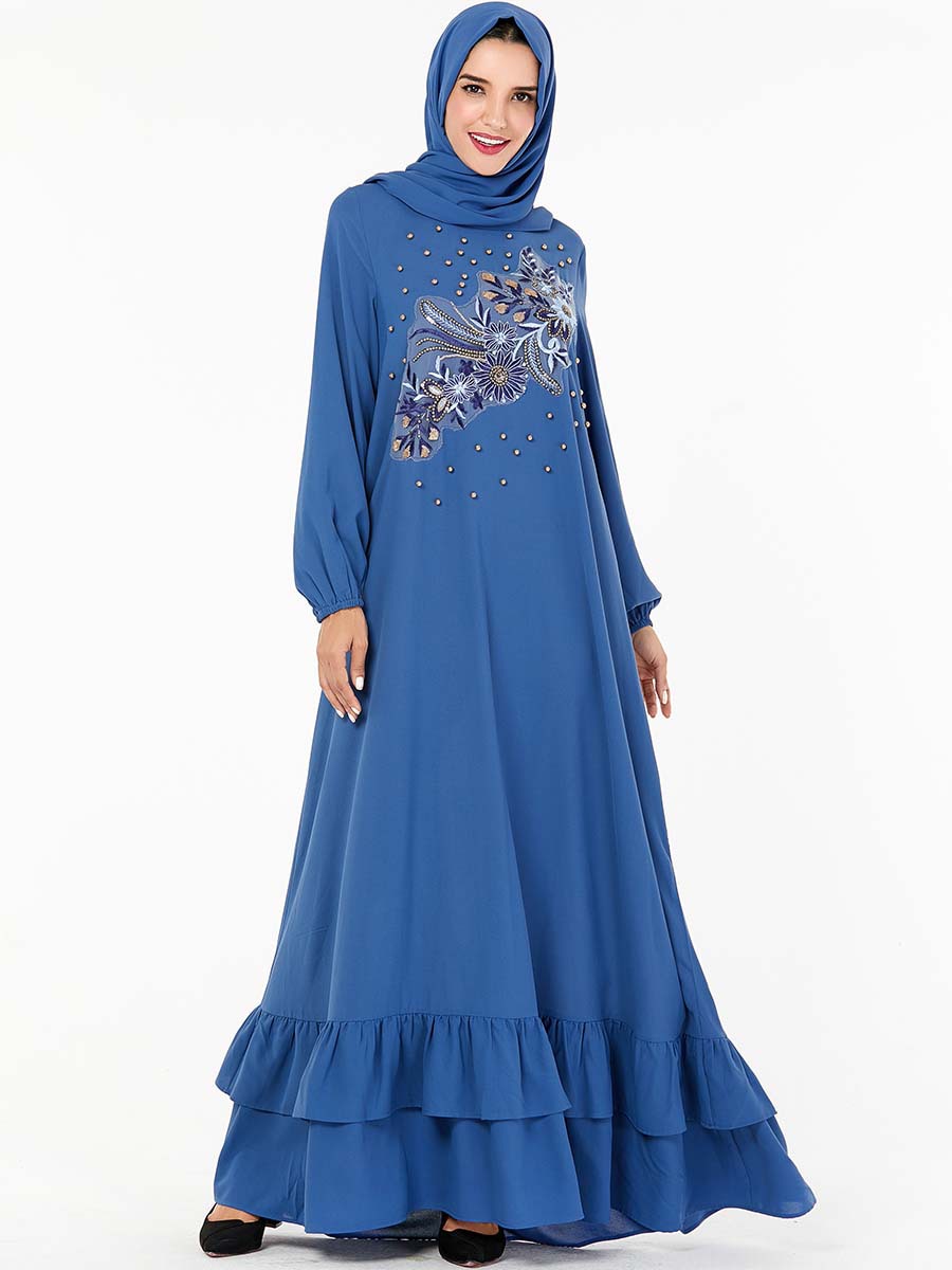  Thobe Jilbab Modest Jalabiya Islamic Clothing Muslim 2022 Arabic Dubai Modern Burqa Kaftan Lady Women Burka Plus Size Maxi Dress Abaya