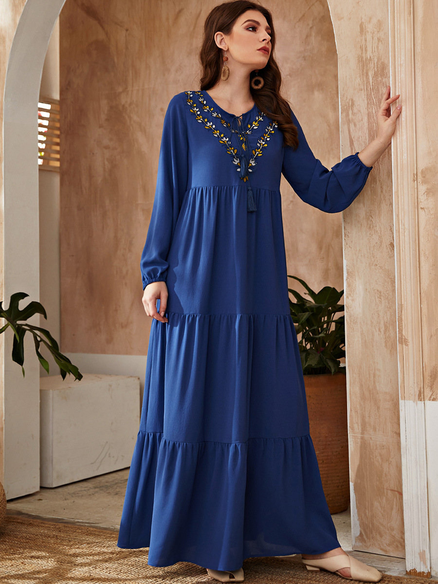 Islamic Clothing 2022 Muslim Burqa Modest Thobe Dubai Jilbab Kaftan Plus Size Arabic Jalabiya Modern Burka Prayer Women Maxi Dress Abaya