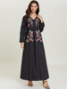  Islamic Clothing Modest Fashion Modern Jilbab Plus Size Women Arabic Cotton Kaftan Jalabiya Printing Burqa Burka 2022 Thobe Muslim Dubai Maxi Dress Abaya