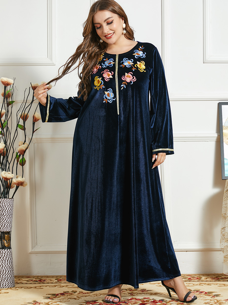  Jilbab Fashion Arabic Lady Burqa Jalabiya 2022 Dubai Plus Size Modern Women Modest Muslim Burka Kaftan Islamic Clothing Thobe Maxi Dress Abaya