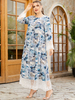  Burka Kaftan 2022 Modern Dubai Plus Size Muslim Burqa Lady Jalabiya Women Thobe Arabic Islamic Clothing Modest Jilbab Maxi Dress Abaya